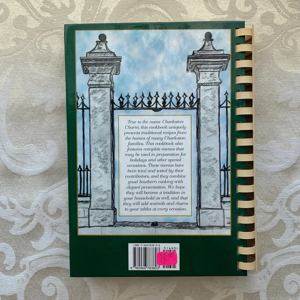 Charm of Charleston Church Cookbook Spiral Bound Hardcover NEW